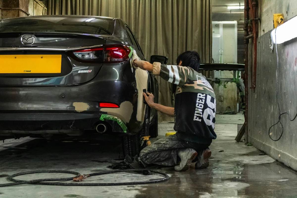 Bodywork repairs — illustrative service photograph